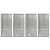 Hongso 18 3/8" Stainless Steel Tru-Infrared Emitter Grates for 4 Burner Charbroil Grills Pre-2015 Models, 463271315 463271314 463241414 463241413 463271313 466241413, 4-pk