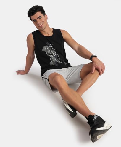 Image of Jockey 9928 Men Super Combed Cotton Rich Graphic Printed Tank Top
