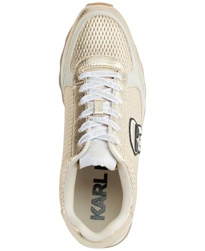 Karl Lagerfeld Women's Meade Lace Up Sneaker with Karl Head4