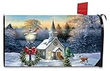 Briarwood Lane Christmas Mailbox Cover - Standard Size - Come All Ye Faithful Winter for Christmas Mailbox Cover
