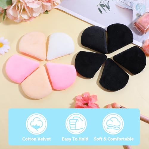 20 Pcs Makeup Puffers Triangle Powder Puffs Double Side Soft Makeup Puff Setting Powder Puff Loose Powder Puff Triangle Powder Puff Make Up Sponges for Face(Multicolor)