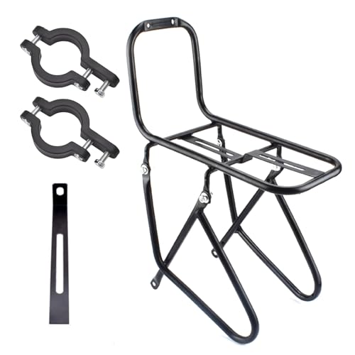 Morain Portabicicletas frontal, capacidad de 15 kg para bicicletas de montaña, portaequipajes de acero