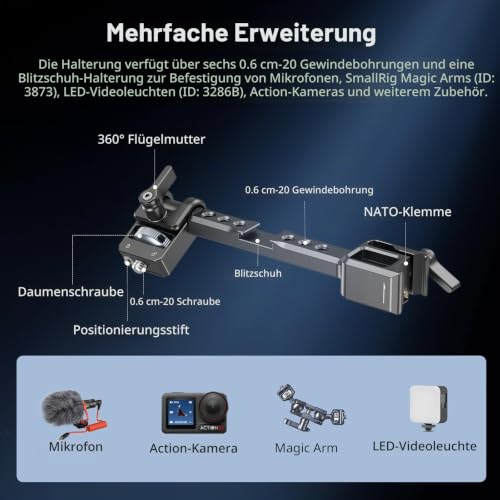 SMALLRIG Verstellbare Kamera-Monitorhalterung, für DJI RS Series – 5337 – Ansicht 6