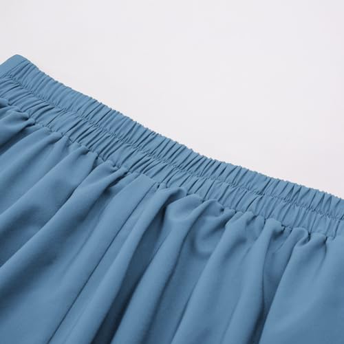 Image of Belle Poque Women's Midi Pleated A-Line Skirts Pockets