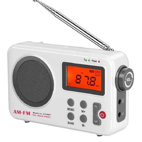 Digital Radio Receiver Portable with LCD Display Speaker for Home Outdoor
