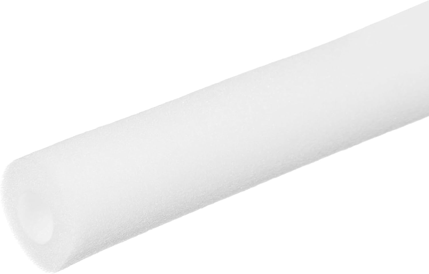 PATIKIL Pipe Insulation Foam Tube, Heat Preservation Foam Pipe Outdoor Wrap Pipe Covers 2-3/8" (60mm) ID x 3-1/8" (80mm) OD x 6.6 ft for Handle Grip HVAC Units, White