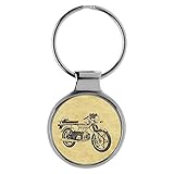 Hochglanzpolierter Schlüsselanhänger Maße ca.: 4,5 x 0,4 x Ø 3,5 cm