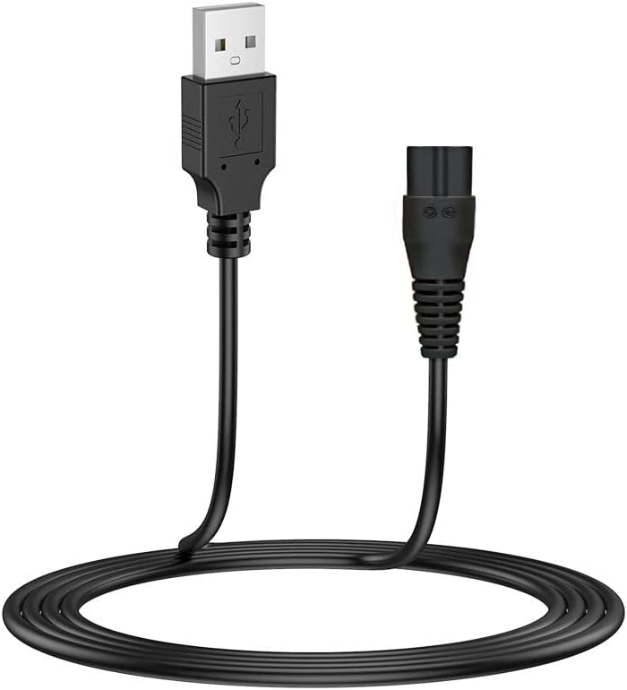 LIANSUM Replacement Meridian Trimmer Power Cord, Power Cable Compatible for Meridian Groin & Body Electric Shaver Charger Cable 5FT Charging Cord (ONLY Cable)