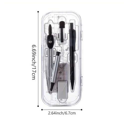 Compass Geometry Too for Students transferidor portátil e conjunto de bússola suprimentos de arquite
