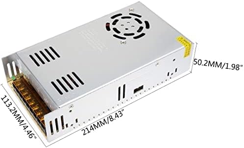 SUPERNIGHT 12V Switching Power Supply, DC 30A 360W Regulated Transformer Short Circuit and Overcurrent Protection for CCTV, 3D Printer, LED Strips, Computer Project, Surveillance Cameras