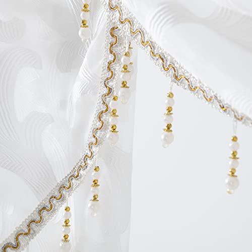 Napearl Window Valances For Living Room Two Swags Valance Window Treatment Waterfall Valance Kitchen Bedroom Decoration #TOP5