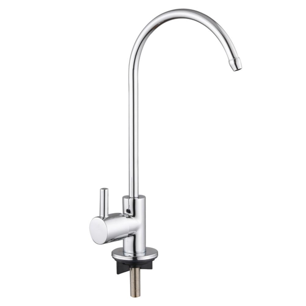 Purificateur anti-osmose 1/4 pouces avec robinet sans plomb argenté