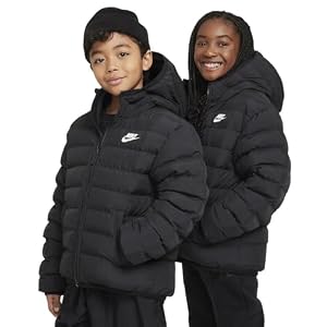 Nike FD2845-010 K NSW LOW SYNFL HD JKT Jacket Unisex BLACK/BLACK/WHITE Größe XS