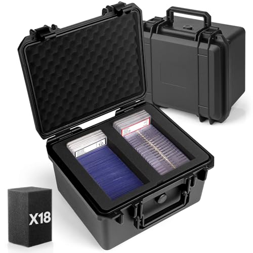 Eligara Karten Aufbewahrungsbox für Abgestufte Karten Karten Box für 40 PSA Top Loader Boxs Sammelkarten Case Kompatibel mit Top Loader Sportkarten & One Touch