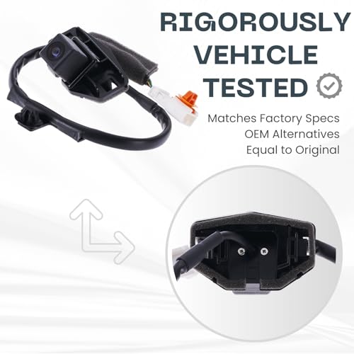 Image of Backup Camera for 2007 2008 2009 2010 2011 Honda CR-V | Replaces OE Part # 39530-SWA-E01, 39530SWAE01