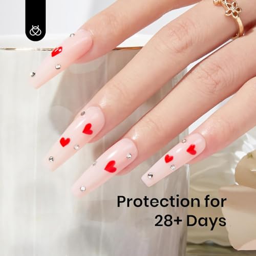 Image of Beetles Rubber Base Gel, 1pcs 15ml Color and Builder Neutral Nude Pink Gel Polish Base Coat Nail Strengthener for Nail Art Design, Soak Off UV LED Light Needed