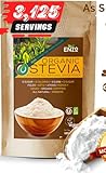 Organic Stevia Powder 125g (4.4oz / 3125 Servings) Premium USDA Certified All Natural Alternative Sweetener 320x Sugar Free Non-GMO 0 Calories Vegan No Aftertaste Kosher