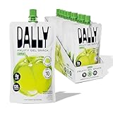Dally Apple Drinkable Konjac Jelly 10 Pouches | Healthy 10-Calorie, Keto, Gluten Free, Sugar Free Korean Fruit Snack | Prebiotics & Postbiotics for Skin, Immune & Weight Management