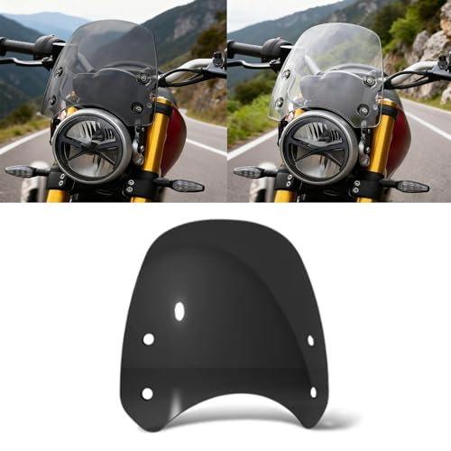 BOFOMTT FOR �X�s�[�h400 �X�N�����u���[400X Speed 400 Scrambler400X 2025 �A�N�Z�T���[ �t�����g�K���X �I�[�g�o�C �t�����g�K���X�v���e�N�^�[ �f�t���N�^�[ �t�F�A�����O (�u���b�N) [���s�A���i]