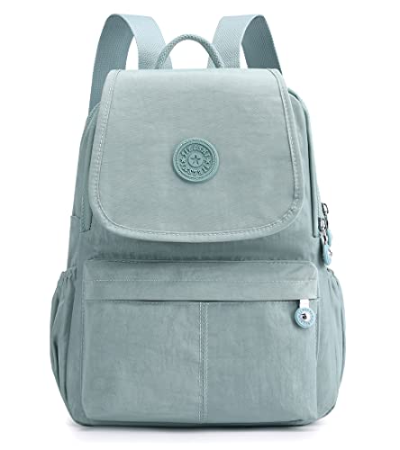 Collsants Women Small Backpack Purse Nylon Mini Backpack for Teen Girls Casual Fashion Daypack, Light Blue, Daypack Backpacks
