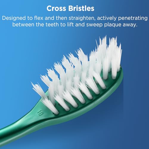 Image of Fremouth Extra Soft Toothbrushes for Adults, Cross Bristles, 6 Count