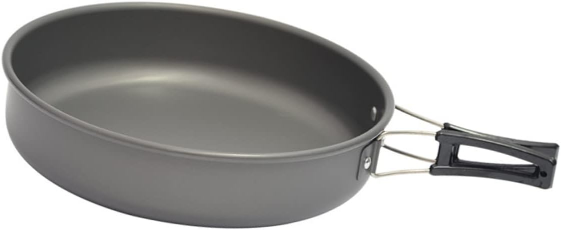 SHOWERORO Collapsible Cooking Pot Outdoor Camping Non-Stick Pan Aluminum Pot for Hiking Picnic