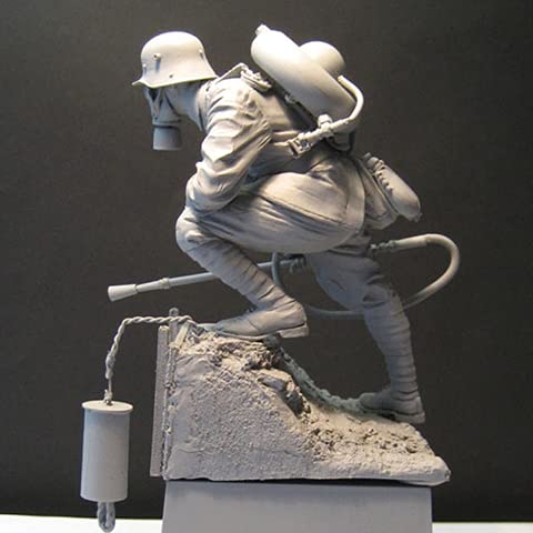 1/16 Imperial, Flamflower, w / M1917 (Wex) Resin Figure Soldatini Rank-And-File GK WWII Tema di Guerra Militare Non Rivestito Nessun Colore