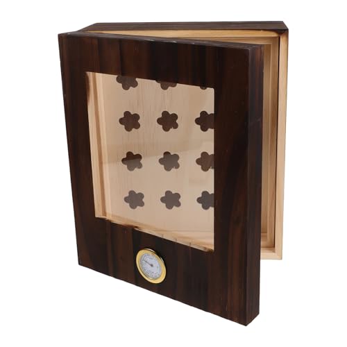 Humidor de madera para bares y hogar con sistema de humedad y dos capas
