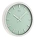 Produktbild Balance Wanduhr 30 cm analog Silber/Grün, Wanduhr von 30 cm Durchmesser mit (973977007997)