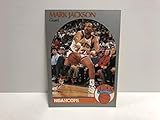 Mark Jackson 1990-91 Hoops card #205 with Melendez Brothers in the backround