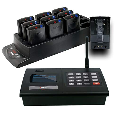 JTECH Church Nursery Extended Range Paging System - 10 Pagers