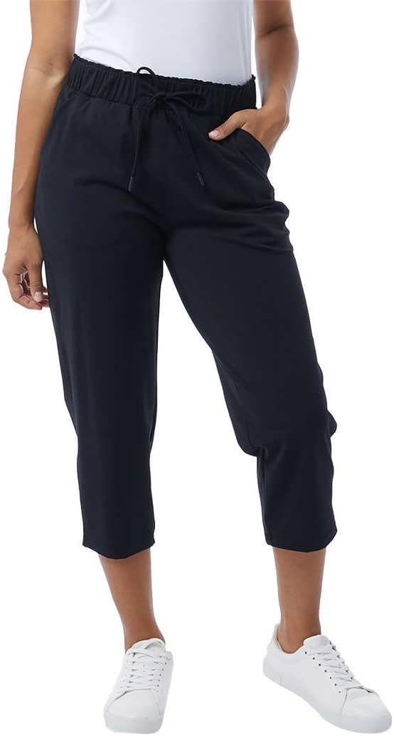 32 Degrees Yoga Pants - Capri for Women - Outdoor Pants with Drawstring