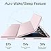 Akkerds Compatible with iPad Pro 13 Inch Case (M5/M4) 2025/2024, for iPad 13 Pro Case with Pencil Holder, Slim Trifold Stand Protective Cover with Soft TPU Back, Auto Wake/Sleep, Pink