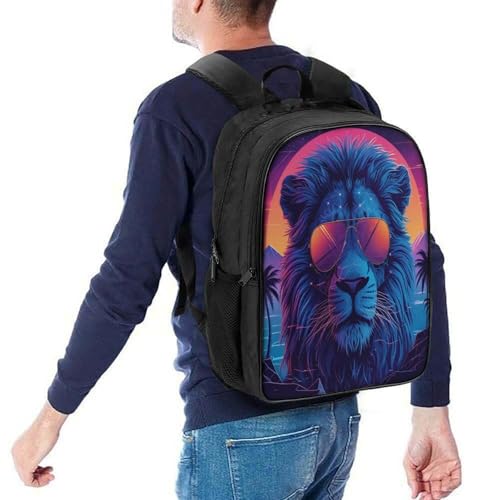 Mochila escolar de león impermeable 3D infantil para guardería resistente 5