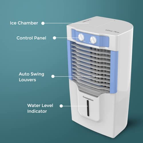 Image of Crompton Air Cooler- 10 Liter ISI Certified (Model- Ginie Neo) Small Size for Home Room Office Bedroom Kitchen-Portable Mini Tower Highspeed Dessert Personal Cooling for Summer Season (Indian)57