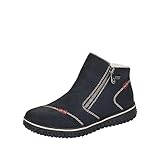 Sohle: Gummi Rieker Damen L4270 Mode-Stiefel, schwarz, 40 EU