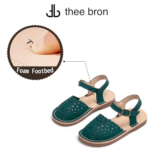 Image of THEE BRON Toddler Girls Espadrilles Sandals Hollow Out Rustic Dress Shoes