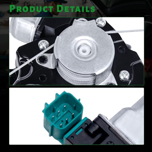 Image of Power Window Regulator with Motor Compatible with Nissan Sentra 2013-2019 Front Passenger Side,Replace # 80720-3SG0A,80720-9AM0A,751-395