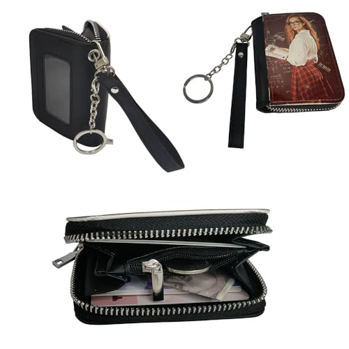 Yongkang Sublimation Small Coin Purse Women Wallet Blanks Leather Coin Credit Card Holder Diy Crafts (Black)