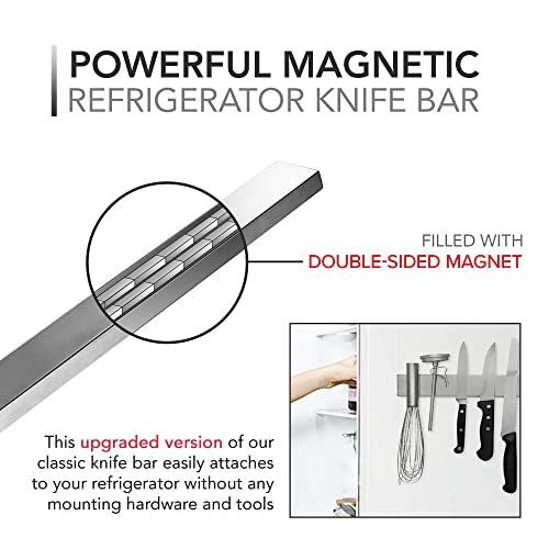 image for Modern Innovations 16 Inch Magnetic Knife Holder for Refrigerator, Mag