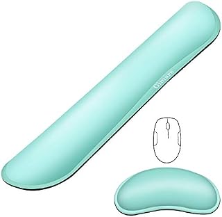 Gimars Superfine Fiber Widen Memory Foam Set Nonslip Mouse Pad Wrist Support