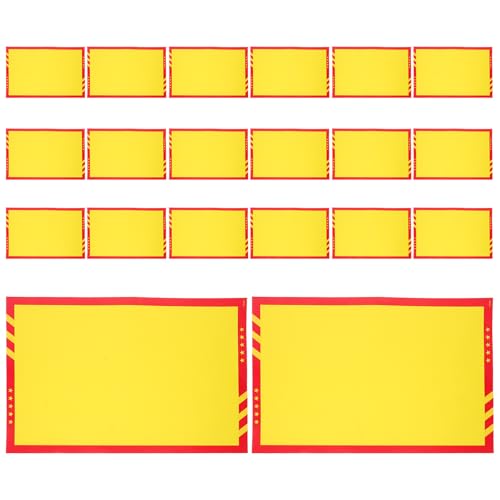 Ciieeo Papel Publicitario para Carteles de Venta 20 Unidades Tamaño Hb-208 Hojas en Blanco Resistentes para Etiquetas de Precio en Tiendas Minoristas y Ferias Comerciales