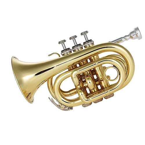 Amazon | 初心者金管楽器 ミニポケットトランペット Bb フラット金管