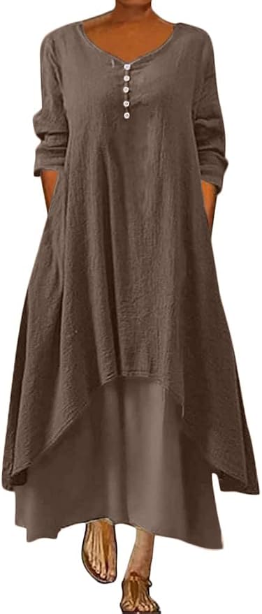 orandesigne-damen-baumwolle-leinen-einfarbig-kaftan-lose-v-ausschnitt