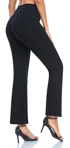 Womens Yoga Pants, High Waisted Black Yoga Pants For Women, Straight Leggings Loose Comfy Modal Running Long Active Pants (As1, Alpha, Xx_L, Regular, Regular, Black) #TOP1