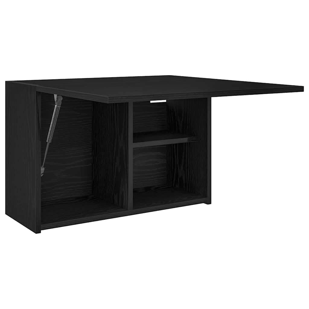 Floating Wall Cabinet, Modern Wood-Grain Wall-Mounted Storage Unit, Hanging Shelf Cabinet for Bathroom, Kitchen and Living Room (60 x 25 x 40 cm)