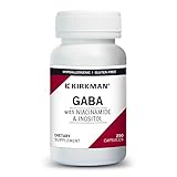 Kirkman GABA with Niacinamide and Inositol - Hypoallergenic || 250 Vegetarian Capsules || Amino Acid...