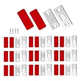 12 Stück Türmagnete, Magnetverschlüsse, schmale Schrankmagnete für Schranktüren, magnetische Türschlösser, Tür-Magnetschließer, Schrank-Magnetschließer, Schiebetür-Schließmagnetschlösser