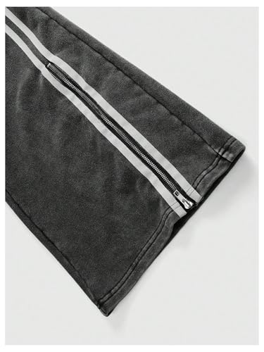 Men's Y2k Baggy Sweatpants Wide Leg Stripe Track Pants Drawstring Fall Pant with Pockets Streetwear3