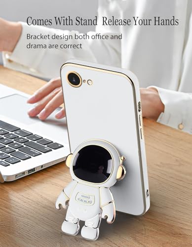Coque iPhone SE 2025 antichoc fine avec béquille astronaute - 5